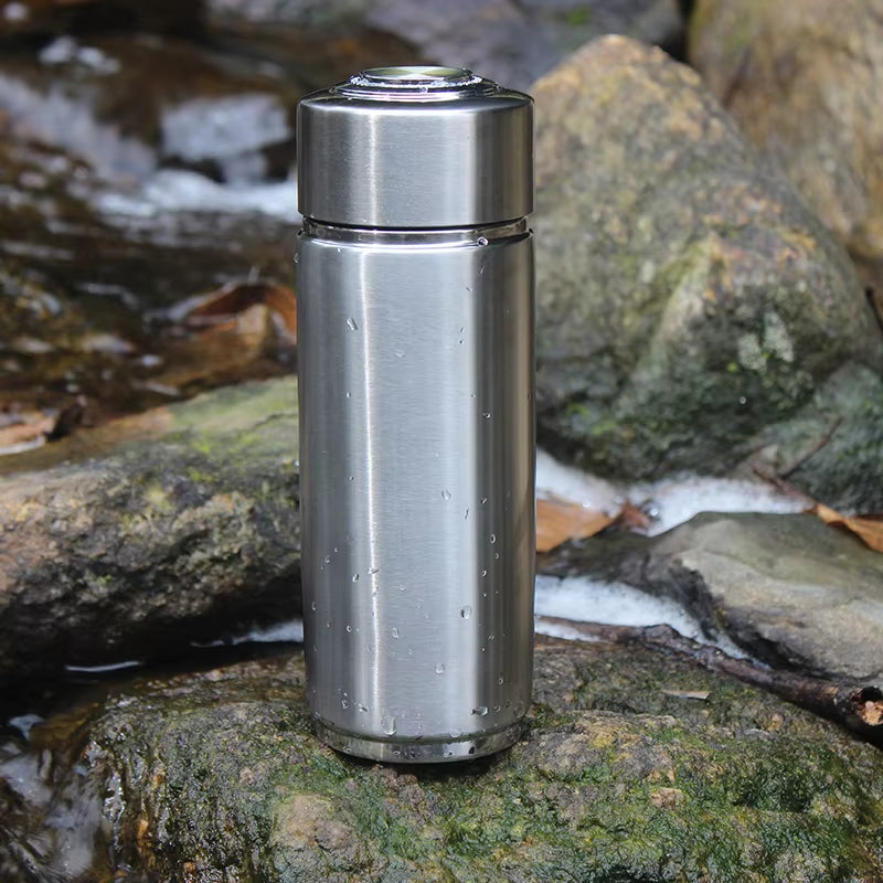 Nano Mineral Hydrogen Alkaline Water Ionizer Bottle Portable Energy Stainless Flask Ph 8-10 Antioxidant ORP Water Filter Bottle