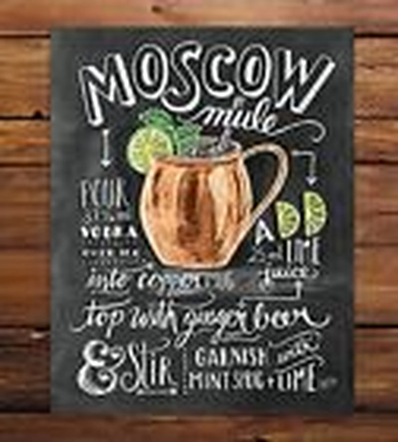 16 Oz Rustic Black Moscow Mule Copper Mugs, Genuine Copper Cups for Moscow Mules