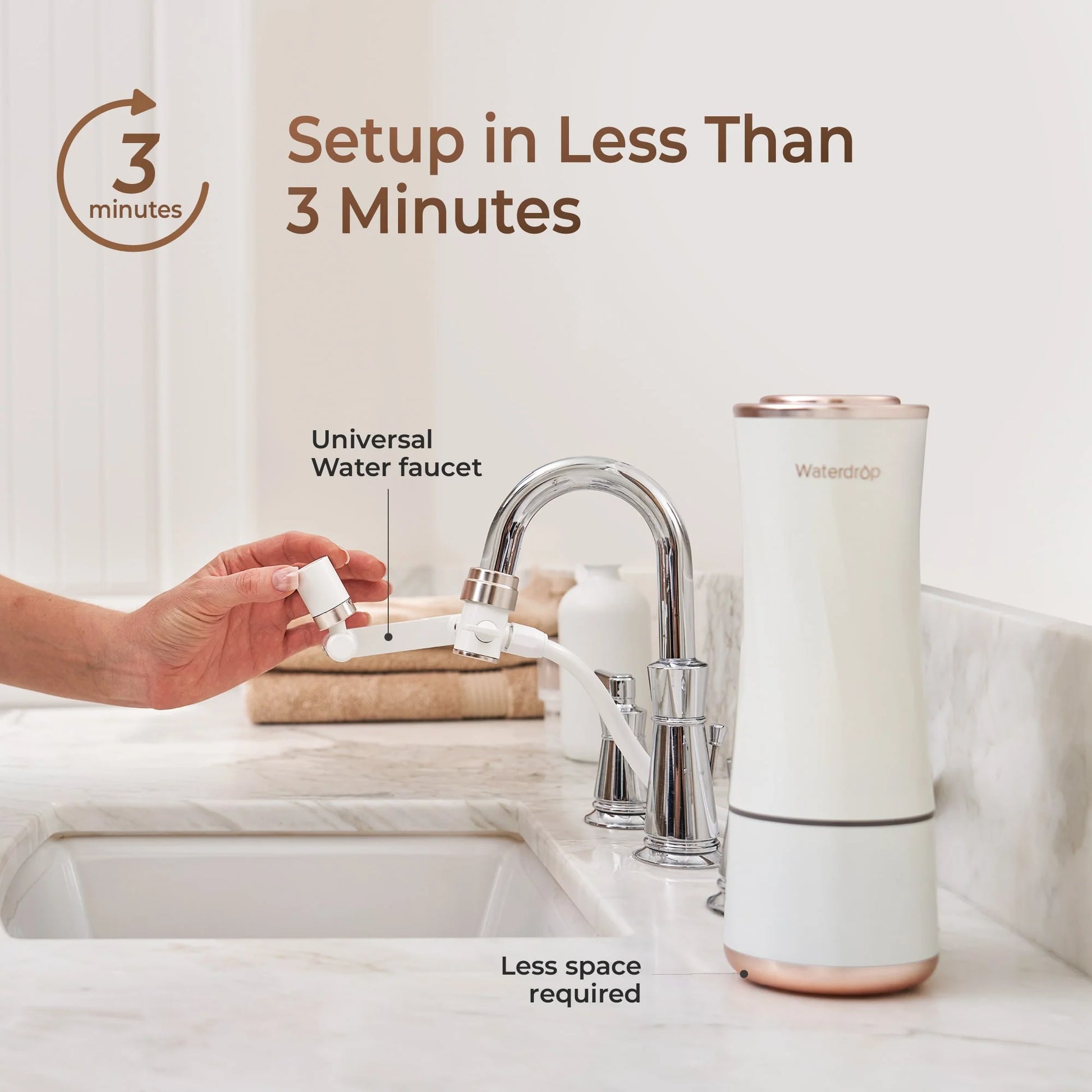 Skincare Face Washer with Water Filter Faucet